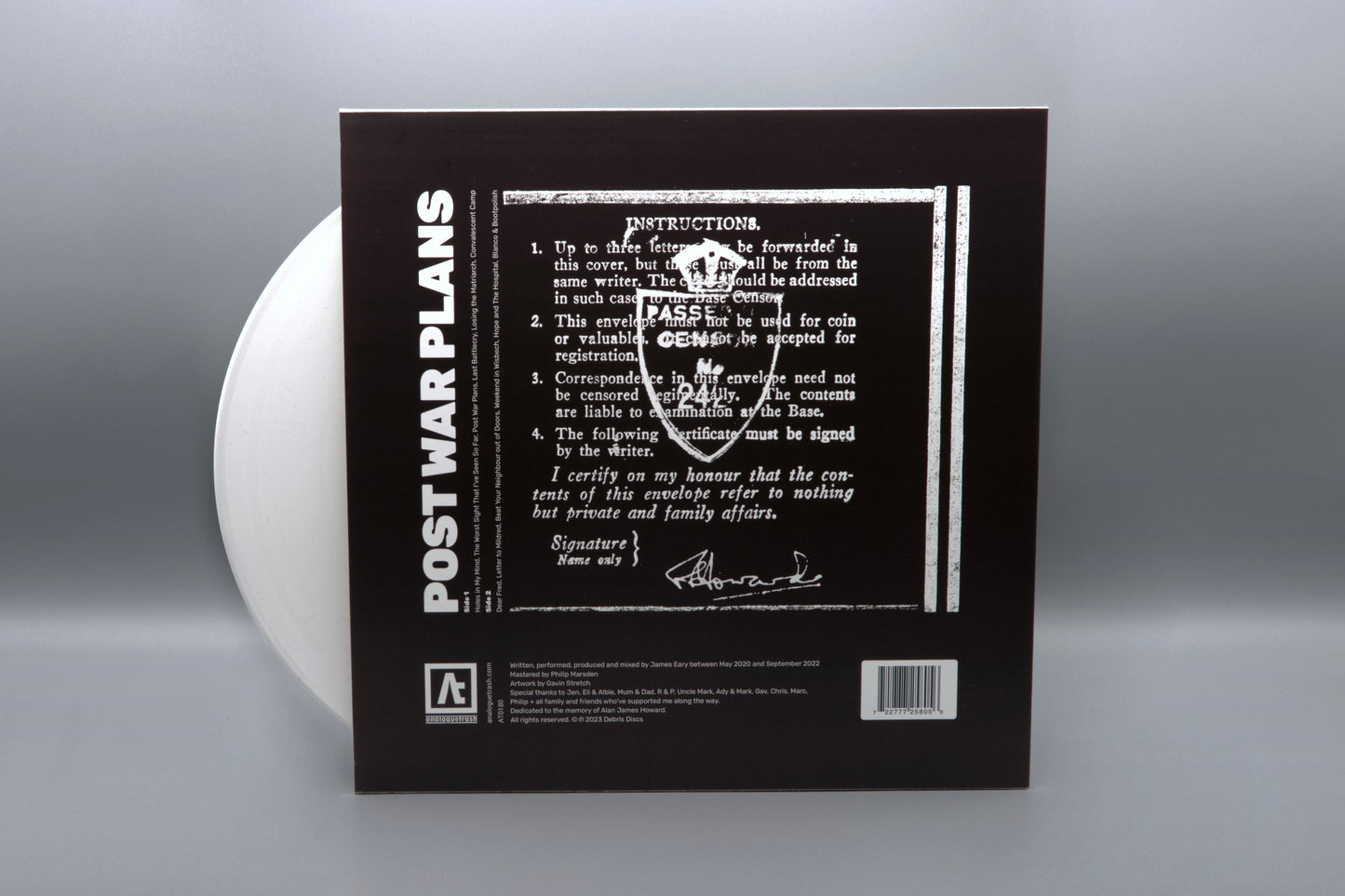Debris Discs - Post War Plans (12" White Vinyl)